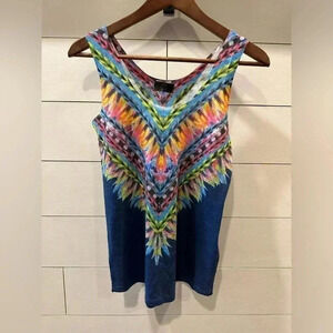 Bright colored sweater tank-small